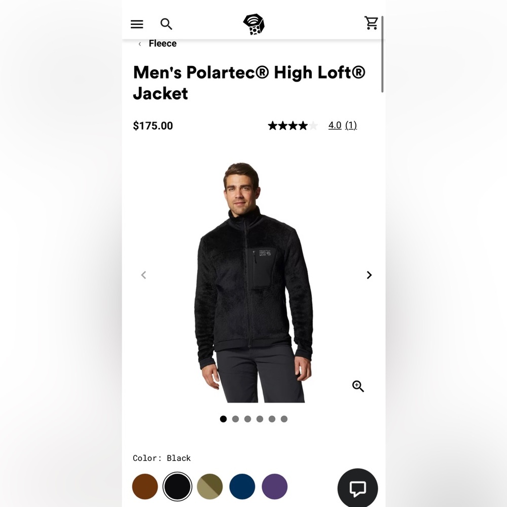 Mountain Hardwear Men's Polartec High Loft Jacket
